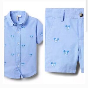 Janie and Jack x Disney Outfit 3T Toddler Boys Mickey Mouse Tee Shorts Set